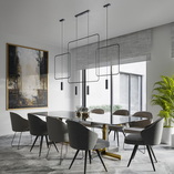 Lampa wisząca czarna Rana | Minimalistyczny design Thoro