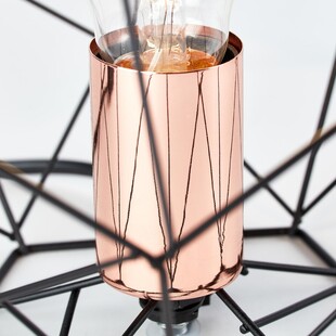 Lampa stołowa czarna Brilliant Synergy | Loftowa lampka