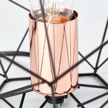Lampa stołowa czarna Brilliant Synergy | Loftowa lampka