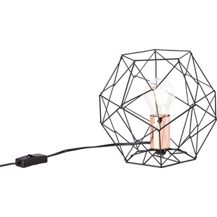 Lampa stołowa czarna Brilliant Synergy | Loftowa lampka