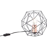 Lampa stołowa czarna Brilliant Synergy | Loftowa lampka