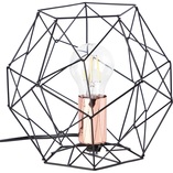 Lampa stołowa czarna Brilliant Synergy | Loftowa lampka
