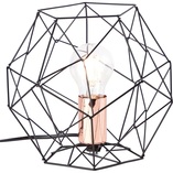 Lampa stołowa czarna Brilliant Synergy | Loftowa lampka