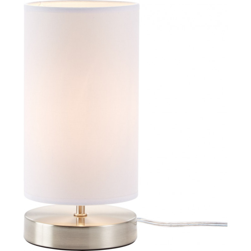Lampa stołowa biała Brilliant Clarie - Elegancki design