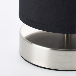 Lampa stołowa czarna Brilliant Clarie | Elegancki design