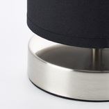 Lampa stołowa czarna Brilliant Clarie | Elegancki design