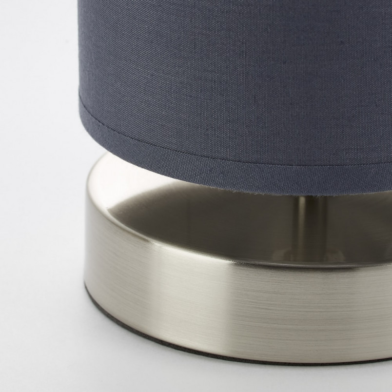Lampa stołowa Brilliant Clarie - Szara, E14 | Kup online
