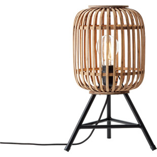 Lampa stołowa rattanowa Woodrow | Styl Boho | Brilliant