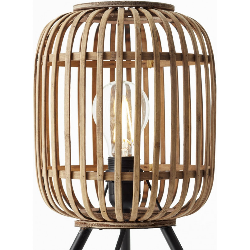 Lampa stołowa rattanowa Woodrow | Styl Boho | Brilliant
