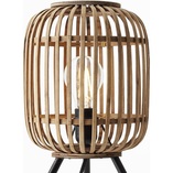 Lampa stołowa rattanowa Woodrow | Styl Boho | Brilliant