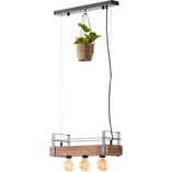 Lampa Wisząca Loft Bankwood III | Drewno, E27 - Brilliant