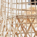 Lampa wisząca bambusowa Newbury - Naturalny styl Boho | Brilliant