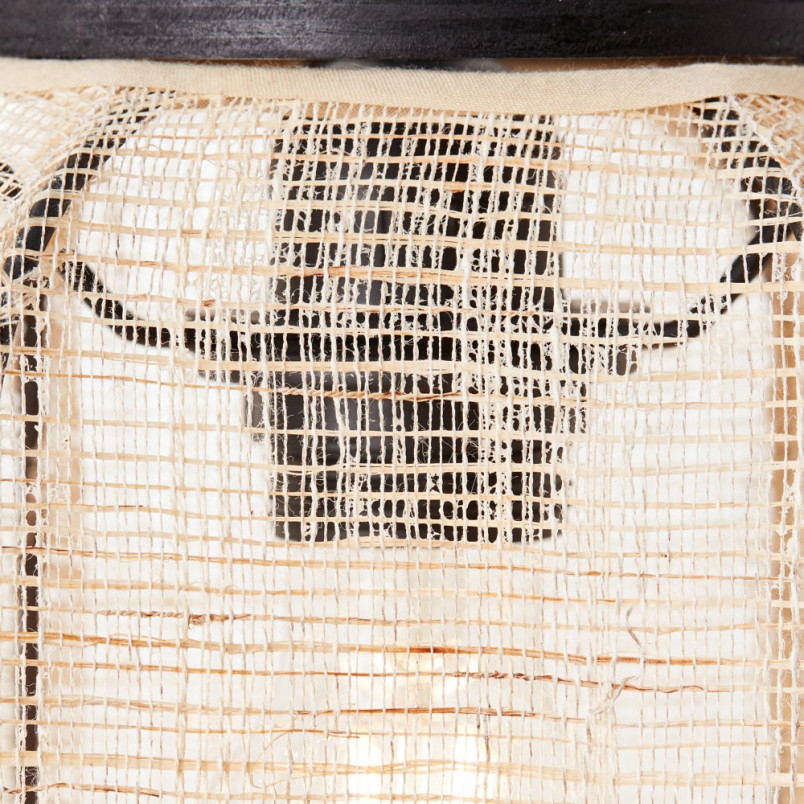 Lampa wisząca boho Tanah 22cm - Naturalny design | Brilliant