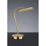Lampa biurkowa antyczna Curtis Trio - Mosiądz, LED | Sklep