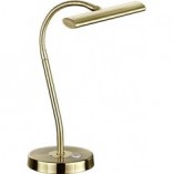 Lampa biurkowa antyczna Curtis Trio - Mosiądz, LED | Sklep