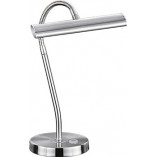Lampa biurkowa antyczna Curtis LED Trio - Srebrna, Retro