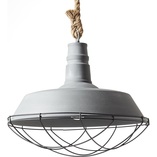 Lampa Wisząca Industrialna Rope | Szara, Betonowa - Brilliant