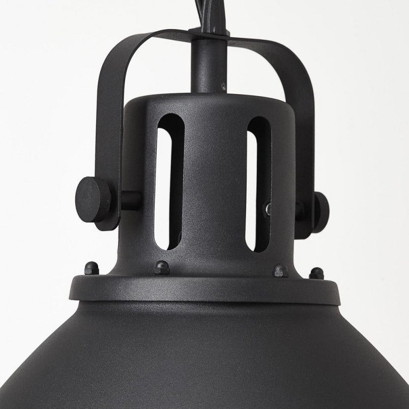Lampa wisząca Jesper | Industrialna, Czarna - Brilliant