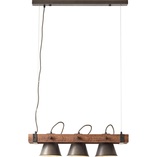 Lampa Wisząca Industrialna Brilliant Plow III | Drewno i Stal