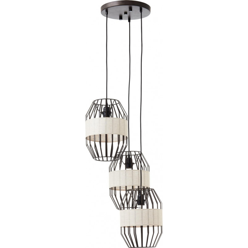 Lampa wisząca Slope czarna Brilliant - Nowoczesny design
