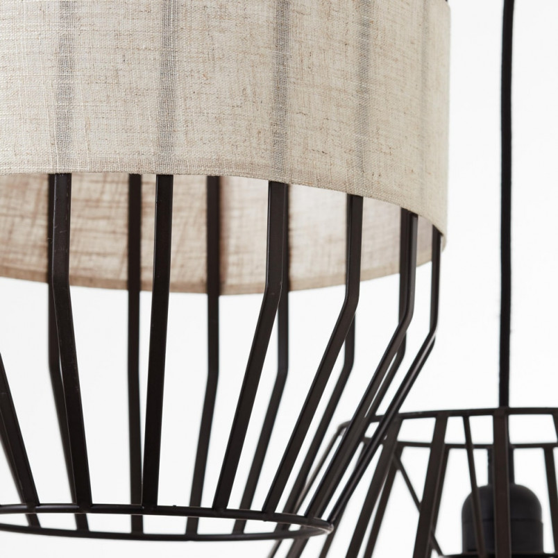 Lampa wisząca Slope czarna Brilliant - Nowoczesny design