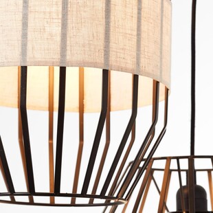 Lampa wisząca Slope czarna Brilliant - Nowoczesny design