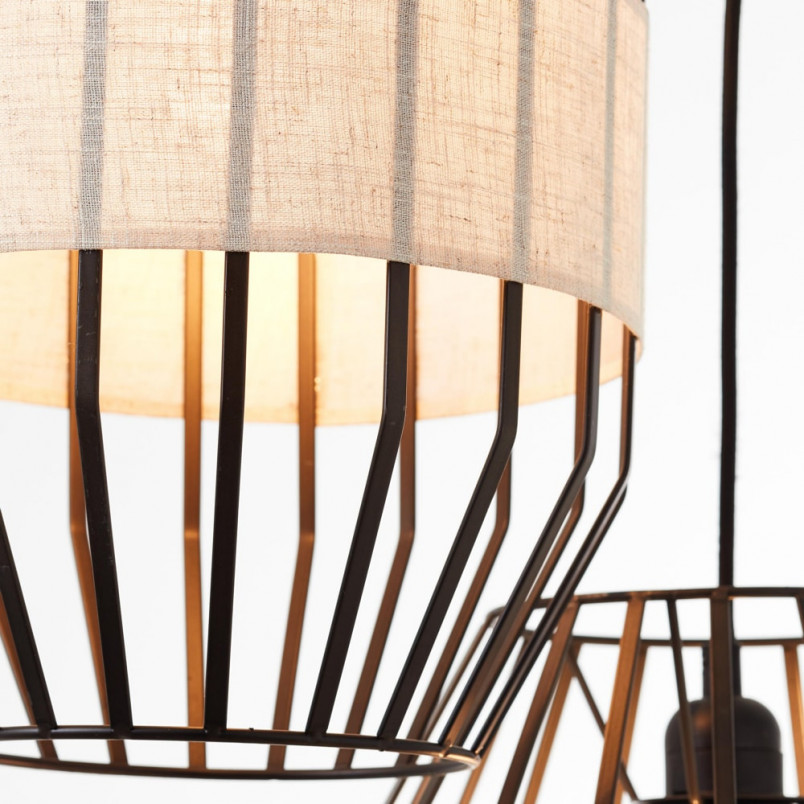 Lampa wisząca Slope czarna Brilliant - Nowoczesny design
