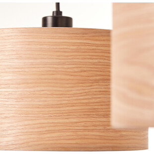 Lampa Wisząca Romm Drewno | Oświetlenie Skandynawskie Brilliant