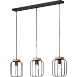 Lampa wisząca Tosh czarna - Loftowa lampa 3-punktowa | Brilliant