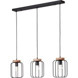 Lampa wisząca Tosh czarna - Loftowa lampa 3-punktowa | Brilliant