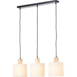 Lampa wisząca Pia III beżowa 80cm - Skandynawski design