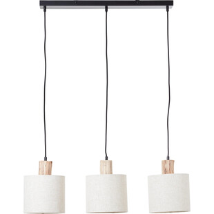Lampa wisząca Pia III beżowa 80cm - Skandynawski design