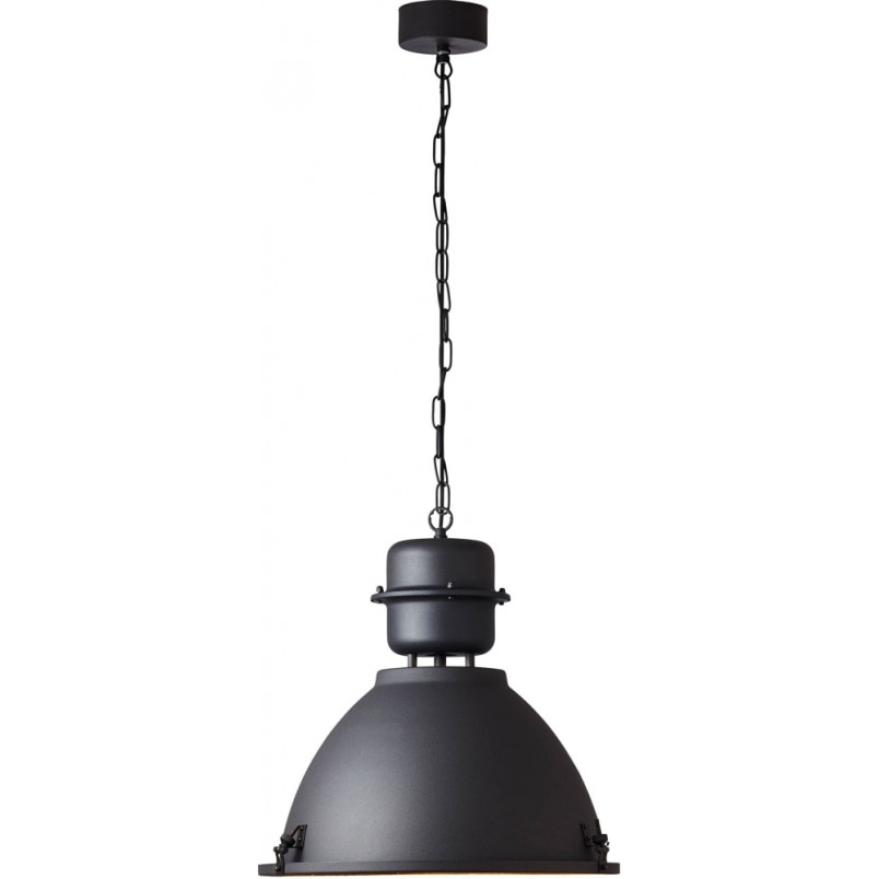 Lampa wisząca industrialna Kiki | Czarna, E27 | Brilliant