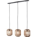 Lampa wisząca rattanowa Woodrow | Boho | Brilliant