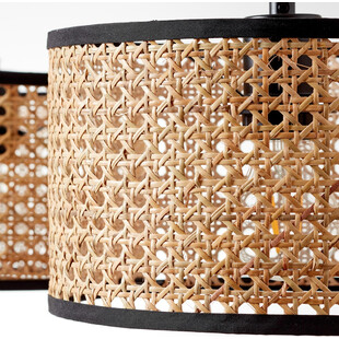 Lampa wisząca rattanowa Wiley III 110cm - Brilliant | Naturalny design
