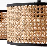 Lampa wisząca rattanowa Wiley III 110cm - Brilliant | Naturalny design