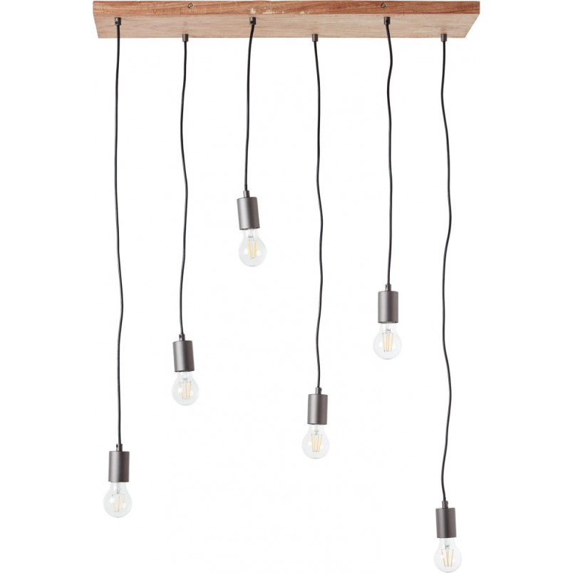Lampa Wisząca Rustik VI | Czarna, Loftowa - Brilliant
