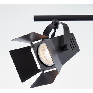 Plafon Industrialny Movie IV LED Czarny | Brilliant