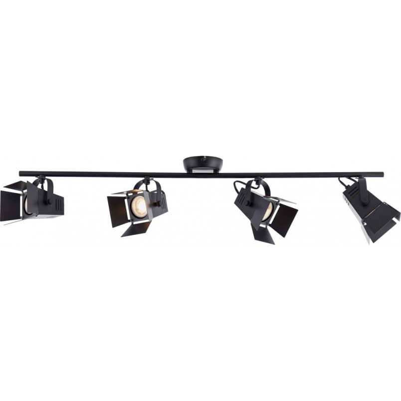 Plafon Industrialny Movie IV LED Czarny | Brilliant