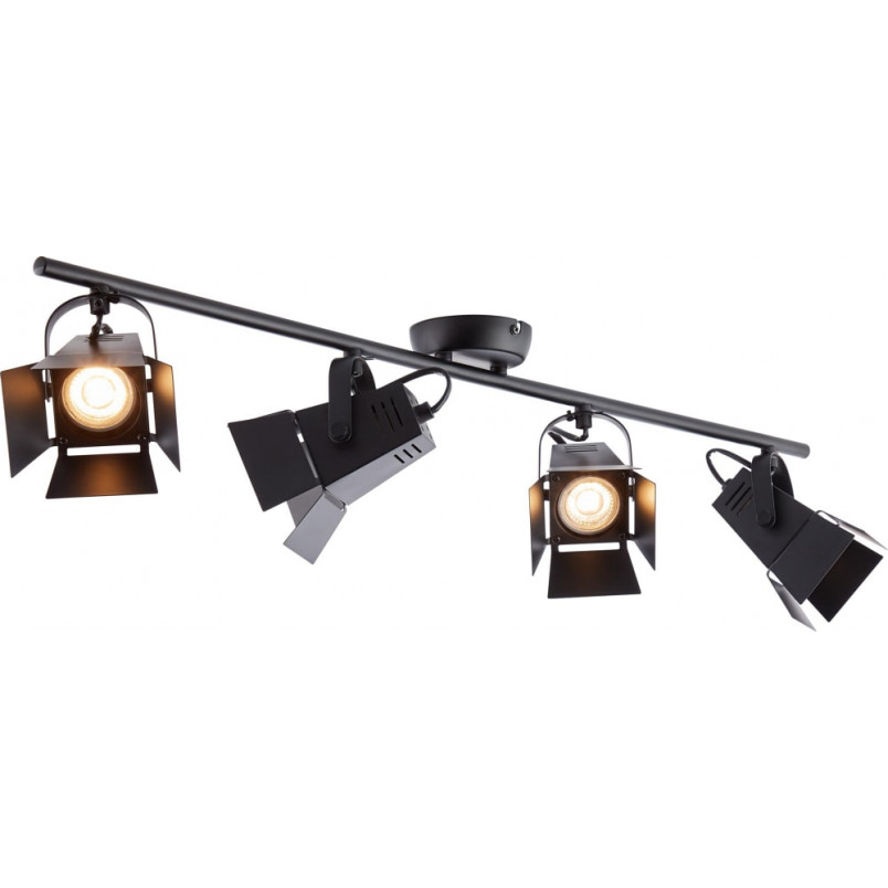 Plafon Industrialny Movie IV LED Czarny | Brilliant