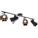 Plafon Industrialny Movie IV LED Czarny | Brilliant
