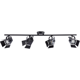 Plafon Industrialny Movie IV LED Czarny | Brilliant