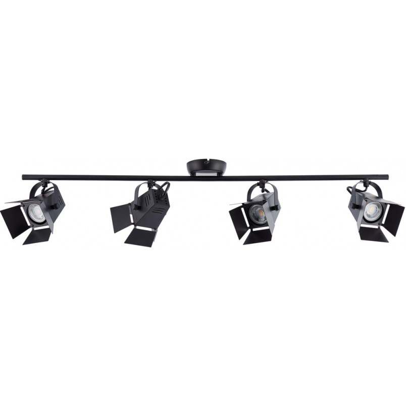 Plafon Industrialny Movie IV LED Czarny | Brilliant