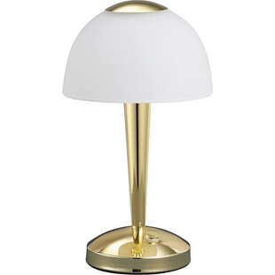 Lampa stołowa Ventura - Biały/Mosiądz | Trio