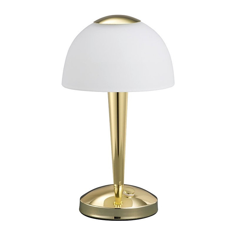 Lampa stołowa Ventura - Biały/Mosiądz | Trio