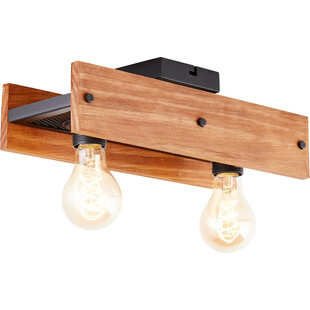 Plafon drewniany Calandra 38cm | Lampa Brilliant - Loftowy design