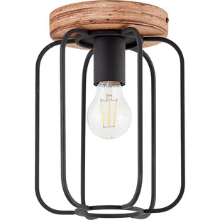 Plafon druciany loft Tosh 20cm czarny Brilliant