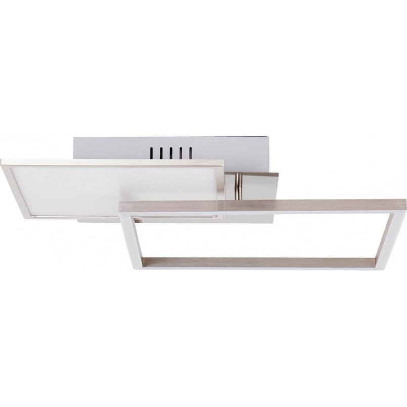 Plafon kwadratowy Zelia 40cm srebrny - Brilliant | Nowoczesne oświetlenie