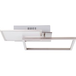Plafon kwadratowy Zelia 40cm srebrny - Brilliant | Nowoczesne oświetlenie