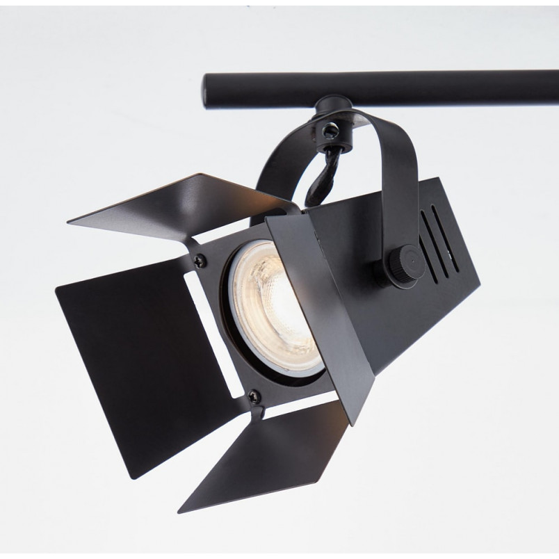 Plafon industrialny Movie II LED - Brilliant | Czarny Mat